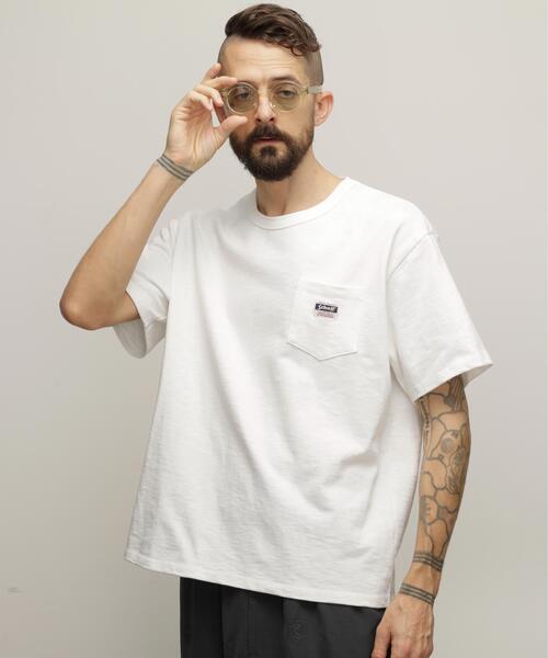 Schott(ショット)の「Schott/ショット/WORK LABEL POCKET T-SHIRT/ワークラベル ポケット Tシャツ(Tシャツ/カットソー・メンズ・ブラック/ホワイト・S/M/L/XL/2XL)」の9枚目の写真