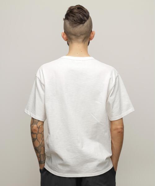 Schott(ショット)の「Schott/ショット/WORK LABEL POCKET T-SHIRT/ワークラベル ポケット Tシャツ(Tシャツ/カットソー・メンズ・ブラック/ホワイト・S/M/L/XL/2XL)」の11枚目の写真