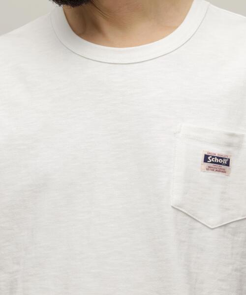 Schott(ショット)の「Schott/ショット/WORK LABEL POCKET T-SHIRT/ワークラベル ポケット Tシャツ(Tシャツ/カットソー・メンズ・ブラック/ホワイト・S/M/L/XL/2XL)」の12枚目の写真