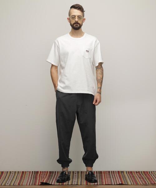 Schott(ショット)の「Schott/ショット/WORK LABEL POCKET T-SHIRT/ワークラベル ポケット Tシャツ(Tシャツ/カットソー・メンズ・ブラック/ホワイト・S/M/L/XL/2XL)」の14枚目の写真