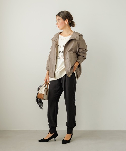 BEIGE, ベイジ 4 【洗える】SENTIER / バックサテンジョグパンツ 洗える】SENTIER / バックサテンジョグパンツ （その他パンツ