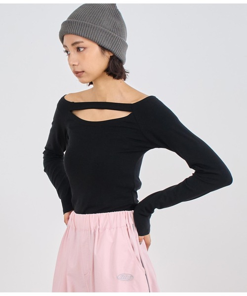 ANAP(アナップ)の「オフショルインナートップス(Tシャツ/カットソー・レディース・グレー/ブラック/ホワイト・FREE)」の21枚目の写真