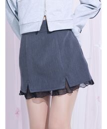 EATME | シアーレイヤードスリットミニスカート(スカート)
