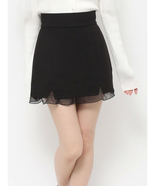 EATME（イートミー）の「シアーレイヤードスリットミニスカート（スカート・レディース・ブラック/グレー/ブルー・SMALL/MEDIUM）」の15枚目の写真
