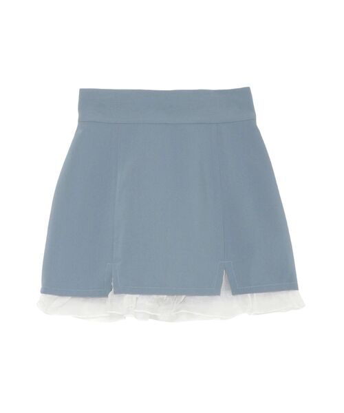 EATME（イートミー）の「シアーレイヤードスリットミニスカート（スカート・レディース・ブラック/グレー/ブルー・SMALL/MEDIUM）」の19枚目の写真