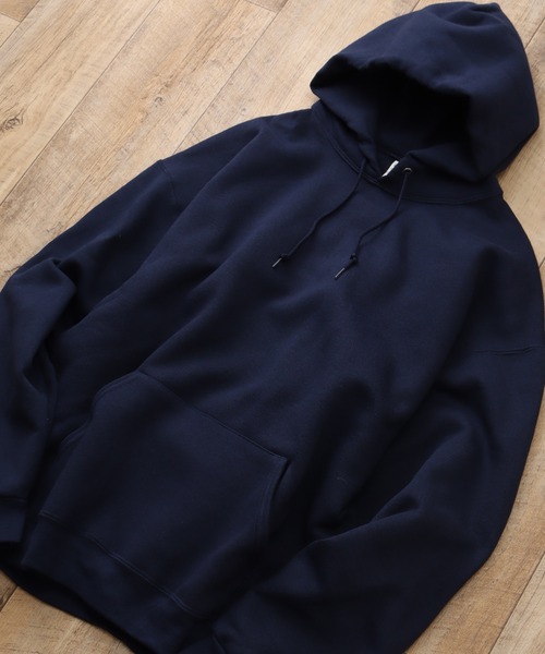 FRUIT OF THE LOOM（フルーツオブザルーム）の「【FRUIT OF THE LOOM/フルーツオブザルーム】SUPER COTTON HOODED SWEAT SHIRT/スーパーコットン プルオーバー フード スウェット（パーカー・メンズ・ブラック/ネイビー/杢グレー・S/M/XL/L）」の5枚目の写真