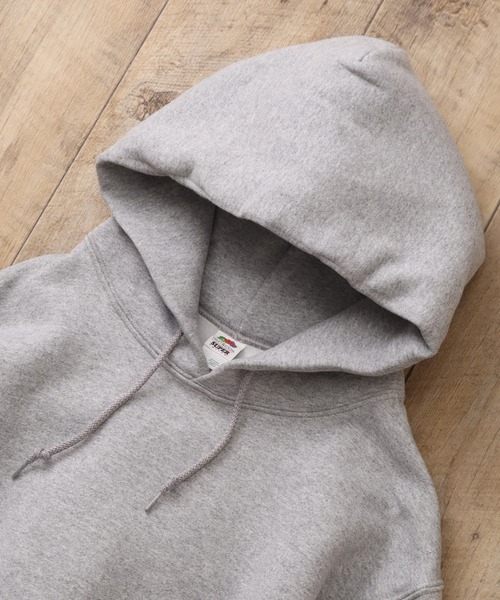FRUIT OF THE LOOM（フルーツオブザルーム）の「【FRUIT OF THE LOOM/フルーツオブザルーム】SUPER COTTON HOODED SWEAT SHIRT/スーパーコットン プルオーバー フード スウェット（パーカー・メンズ・ブラック/ネイビー/杢グレー・S/M/XL/L）」の8枚目の写真