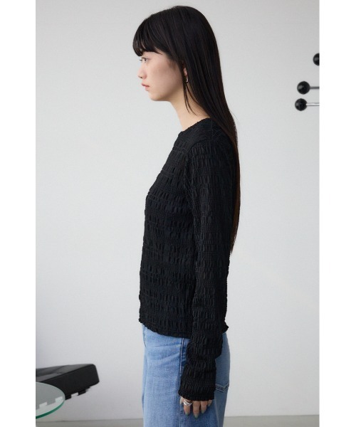 AZUL by moussy(アズールバイマウジー)の「カットレース長袖カットソー(Tシャツ/カットソー・レディース・ブラック/ライム/アイボリー・FREE)」の21枚目の写真