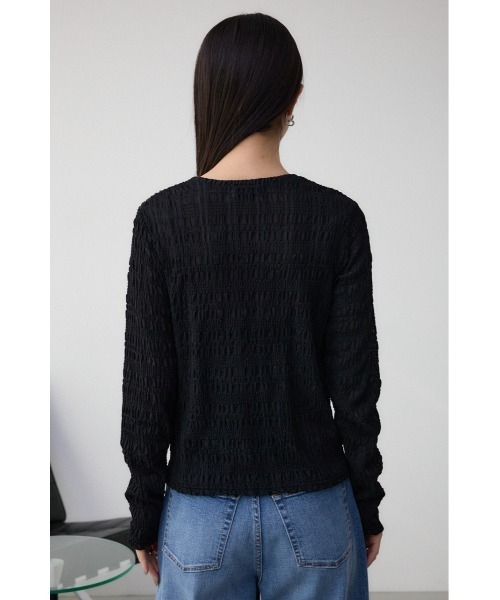 AZUL by moussy(アズールバイマウジー)の「カットレース長袖カットソー(Tシャツ/カットソー・レディース・ブラック/ライム/アイボリー・FREE)」の20枚目の写真