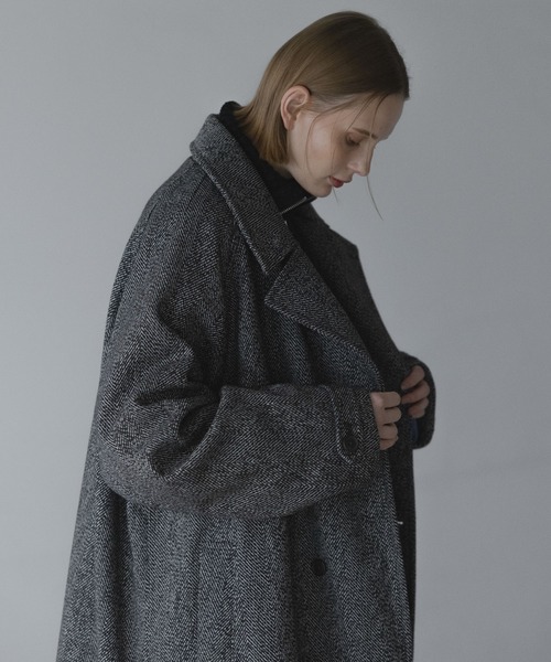 WOOL OVERSIZE LONG COAT (3way) / ウールオーバーサイズロングコート