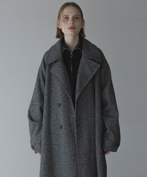 remer ウールオーバーサイズロングコート ブラック Lサイズ セール】WOOL OVERSIZE LONG COAT (3way) / ウールオーバーサイズ