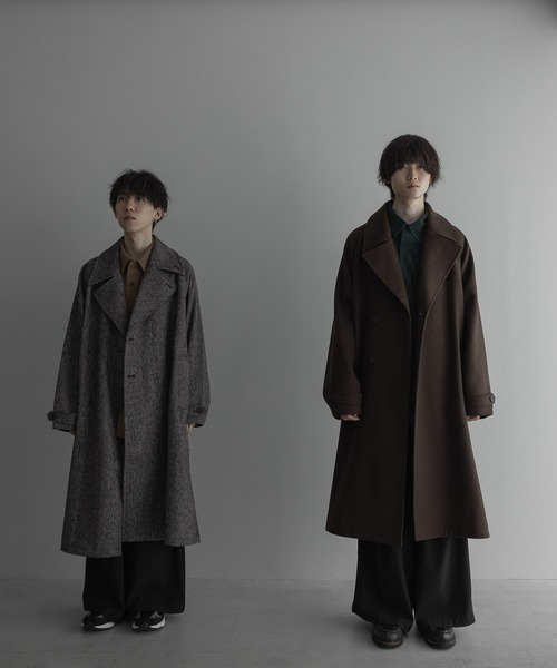 WOOL OVERSIZE LONG COAT (3way) / ウールオーバーサイズロングコート
