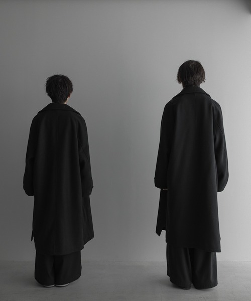 WOOL OVERSIZE LONG COAT (3way) / ウールオーバーサイズロングコート