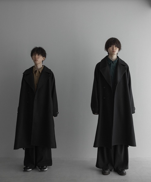 WOOL OVERSIZE LONG COAT (3way) / ウールオーバーサイズロングコート