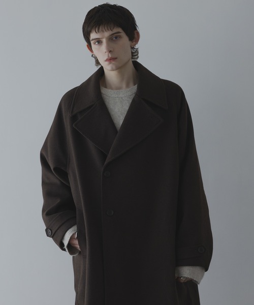 ジャケット・アウター remer WOOL OVERSIZE LONG COAT 3way WOOL OVERSIZE LONG COAT (3way) / ウールオーバーサイズロングコート