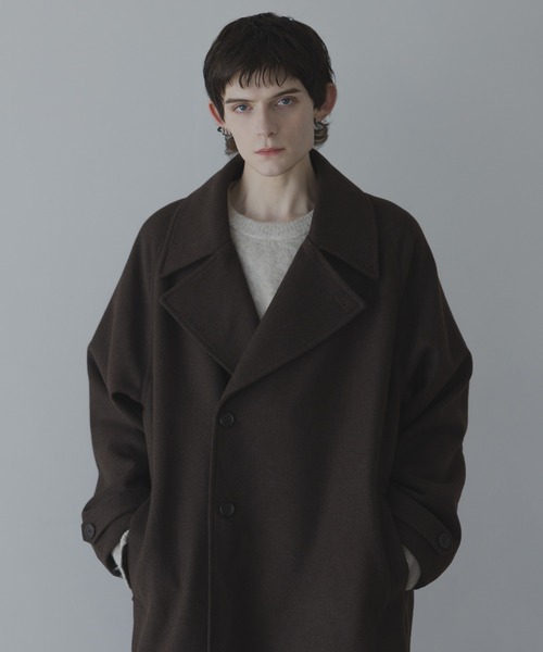 WOOL OVERSIZE LONG COAT (3way) / ウールオーバーサイズロングコート