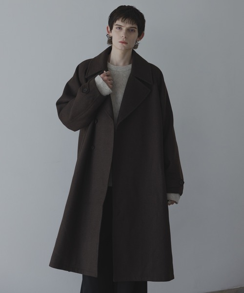 セール】WOOL OVERSIZE LONG COAT (3way) / ウールオーバーサイズ