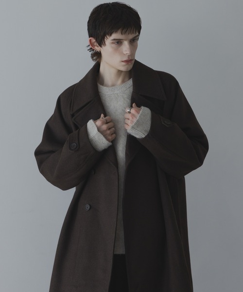 セール】WOOL OVERSIZE LONG COAT (3way) / ウールオーバーサイズ