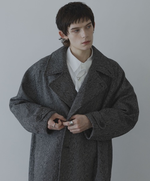 remer ウールオーバーサイズロングコート ブラック Lサイズ WOOL OVERSIZE LONG COAT (3way) / ウールオーバーサイズロングコート