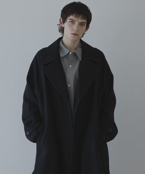 WOOL OVERSIZE LONG COAT (3way) / ウールオーバーサイズロングコート