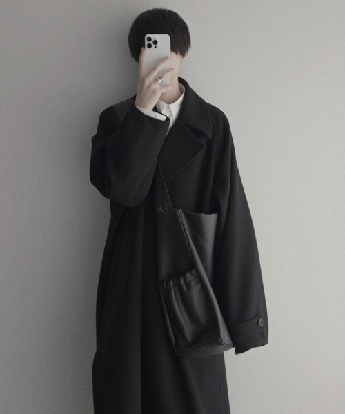 WOOL OVERSIZE LONG COAT (3way) / ウールオーバーサイズロングコート