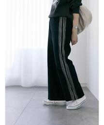 Samansa Mos2 blue | ◎切替デニムパンツ(その他パンツ)