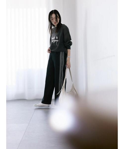 Samansa Mos2 blue（サマンサモスモスブルー）の「◎切替デニムパンツ（その他パンツ・レディース・ネイビー/ブラック・F）」の13枚目の写真