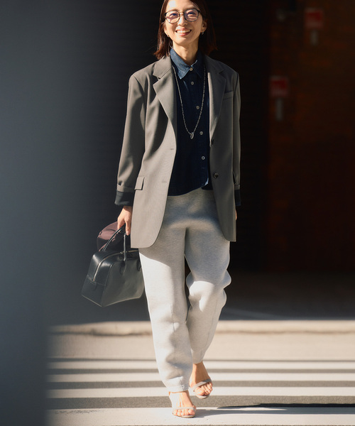 VERMEIL par iena(ヴェルメイユパーイエナ)の「TAILORED ジャケット(テーラードジャケット・レディース・チャコールグレー/カーキ・38/40)」の5枚目の写真