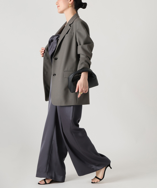 VERMEIL par iena(ヴェルメイユパーイエナ)の「TAILORED ジャケット(テーラードジャケット・レディース・チャコールグレー/カーキ・38/40)」の11枚目の写真