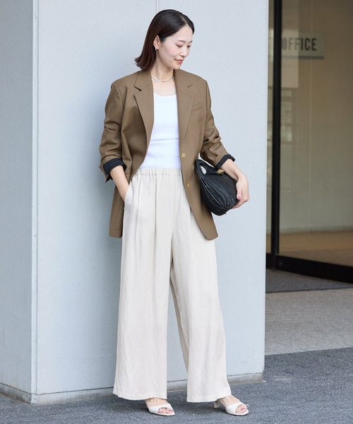 VERMEIL par iena(ヴェルメイユパーイエナ)の「TAILORED ジャケット(テーラードジャケット・レディース・チャコールグレー/カーキ・38/40)」の13枚目の写真
