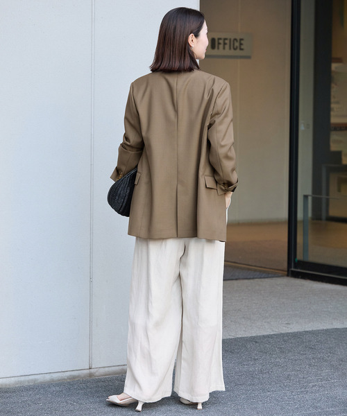 VERMEIL par iena(ヴェルメイユパーイエナ)の「TAILORED ジャケット(テーラードジャケット・レディース・チャコールグレー/カーキ・38/40)」の15枚目の写真