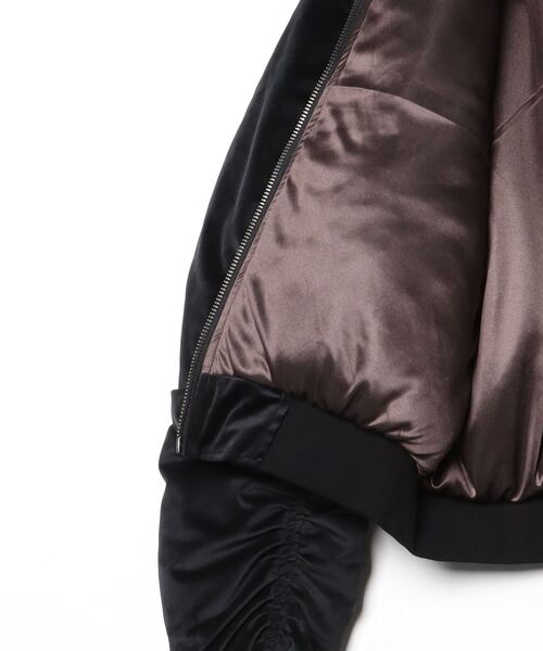 GEN_DAI（ゲンダイ）の「GEN_DAI/ゲンダイ/VELVET BOMBER JACKET（ブルゾン・メンズ・ブラック・0/1）」の5枚目の写真
