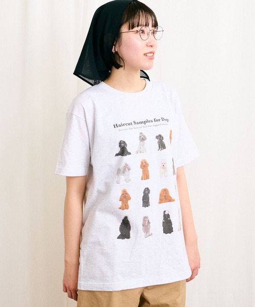 fig London(フィグロンドン)の「●Hairstyle Tshirt(Tシャツ/カットソー・レディース・ホワイト/アッシュグレー・FREE)」の6枚目の写真