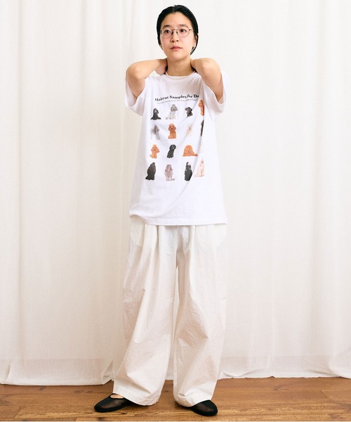 fig London(フィグロンドン)の「●Hairstyle Tshirt(Tシャツ/カットソー・レディース・ホワイト/アッシュグレー・FREE)」の19枚目の写真