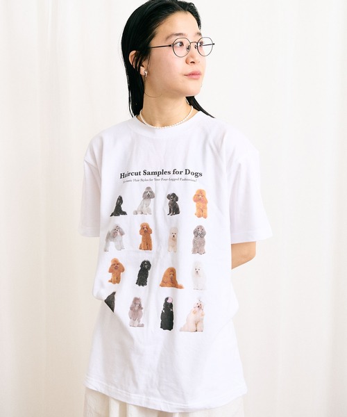 fig London(フィグロンドン)の「●Hairstyle Tshirt(Tシャツ/カットソー・レディース・ホワイト/アッシュグレー・FREE)」の12枚目の写真