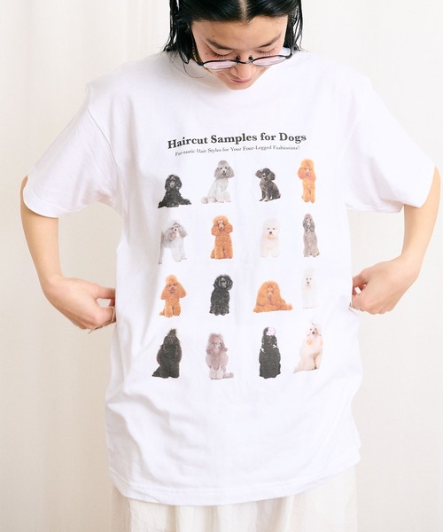 fig London(フィグロンドン)の「●Hairstyle Tshirt(Tシャツ/カットソー・レディース・ホワイト/アッシュグレー・FREE)」の14枚目の写真