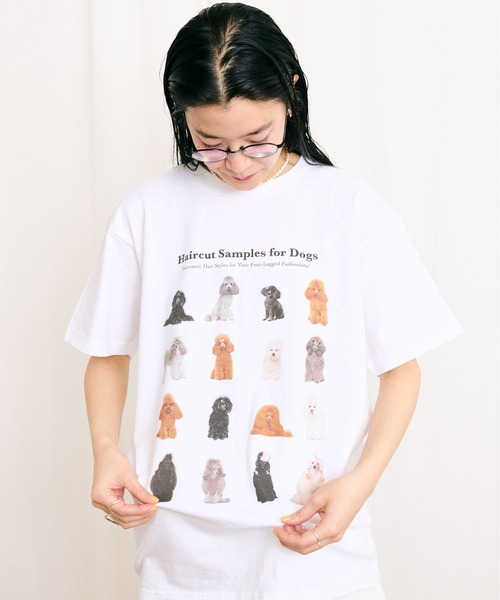 fig London(フィグロンドン)の「●Hairstyle Tshirt(Tシャツ/カットソー・レディース・ホワイト/アッシュグレー・FREE)」の16枚目の写真