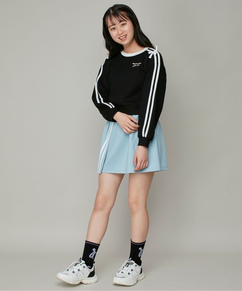 JENNI love（ジェニィラブ）の「そでライン＆リボンワッフルロンT（スウェット・キッズ・ブラック/ピンク/グレー・140cm/130cm/160cm/150cm）」の20枚目の写真