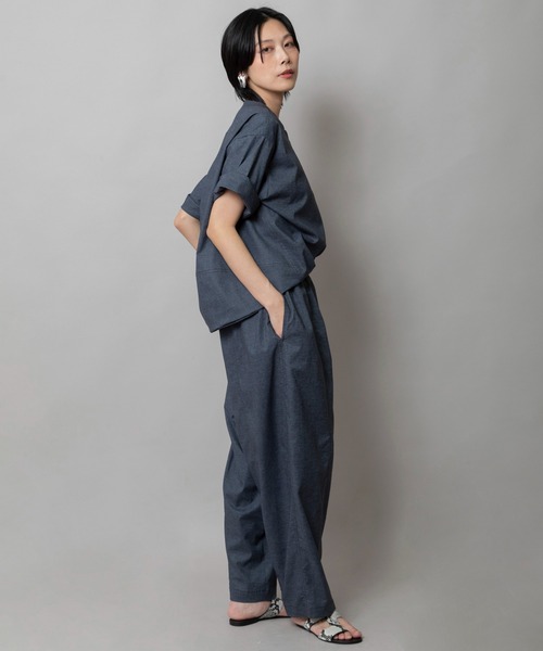 Munich（ミューニック）の「ヘンプシャンブレーバレルパンツ（その他パンツ・レディース・ブラック/グレー/ネイビー・XS/S/M）」の5枚目の写真