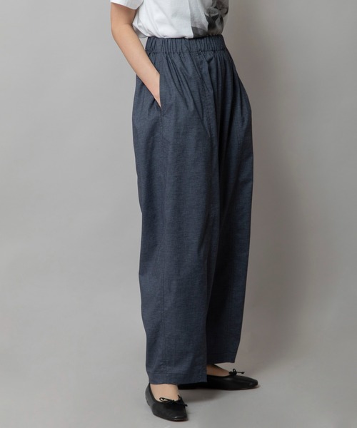 Munich（ミューニック）の「ヘンプシャンブレーバレルパンツ（その他パンツ・レディース・ブラック/グレー/ネイビー・XS/S/M）」の14枚目の写真