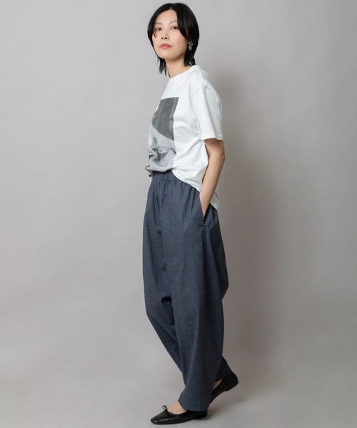 Munich（ミューニック）の「ヘンプシャンブレーバレルパンツ（その他パンツ・レディース・ブラック/グレー/ネイビー・XS/S/M）」の9枚目の写真