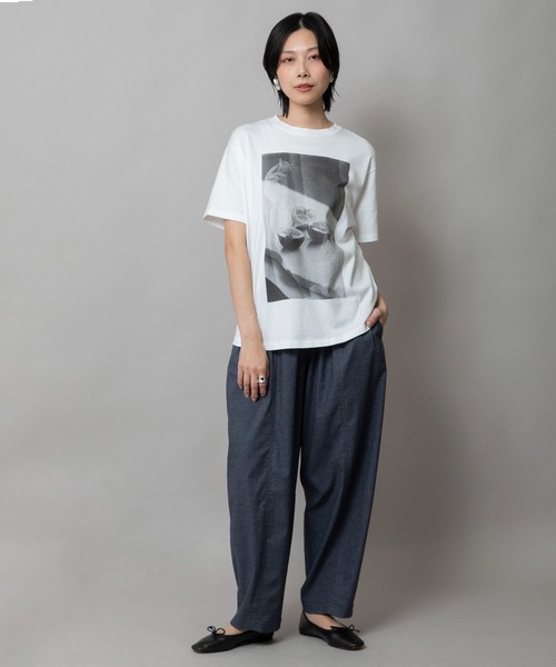 Munich（ミューニック）の「ヘンプシャンブレーバレルパンツ（その他パンツ・レディース・ブラック/グレー/ネイビー・XS/S/M）」の7枚目の写真