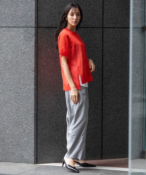 Munich（ミューニック）の「ヘンプシャンブレーバレルパンツ（その他パンツ・レディース・ブラック/グレー/ネイビー・XS/S/M）」の21枚目の写真