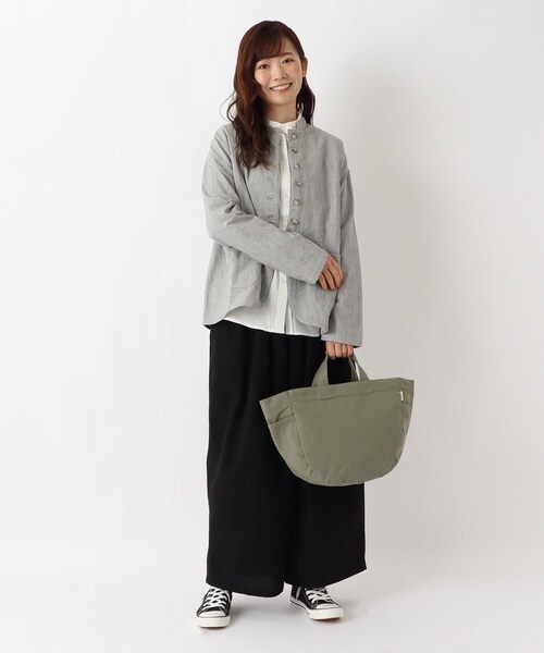 one'sterrace（ワンズテラス）の「◆SE セミサークルトート（トートバッグ・レディース・ブルー系その他7/ブラック系8/グレー系4/カーキ系5/レッド系9・99）」の22枚目の写真