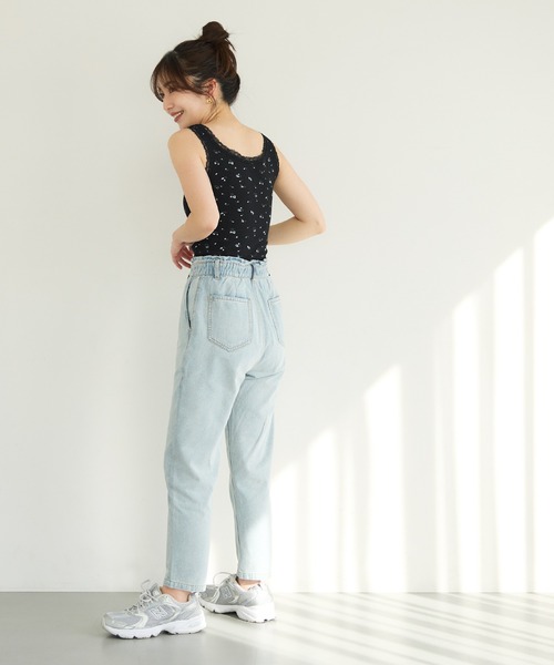 coca(coca)(コカ)の「【WEB限定セール】外で着られるブラトップス OUT BRA テレコリブレースタンクトップ(タンクトップ・レディース・チャコール/ブラック/ホワイト・S/L/M)」の17枚目の写真