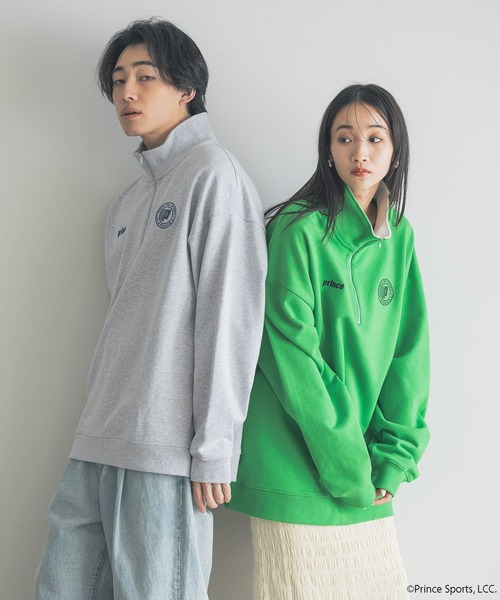 LOWRYS FARM（ローリーズファーム）の「princeハーフＺＩＰプルオーバー　 290743（スウェット・メンズ・グレー/グリーン/オフホワイト・FREE）」の7枚目の写真