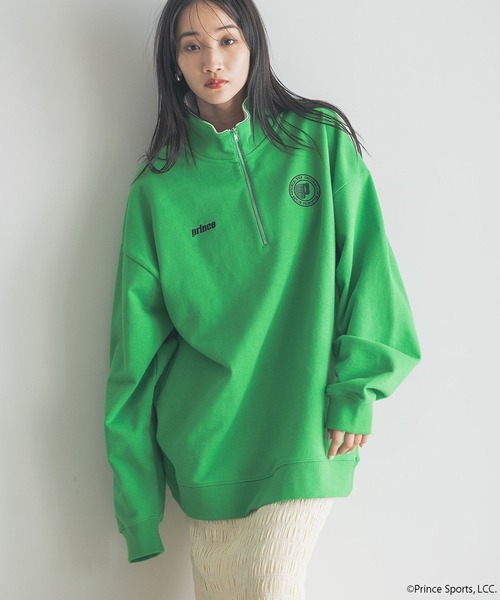 LOWRYS FARM（ローリーズファーム）の「princeハーフＺＩＰプルオーバー　 290743（スウェット・メンズ・グレー/グリーン/オフホワイト・FREE）」の11枚目の写真