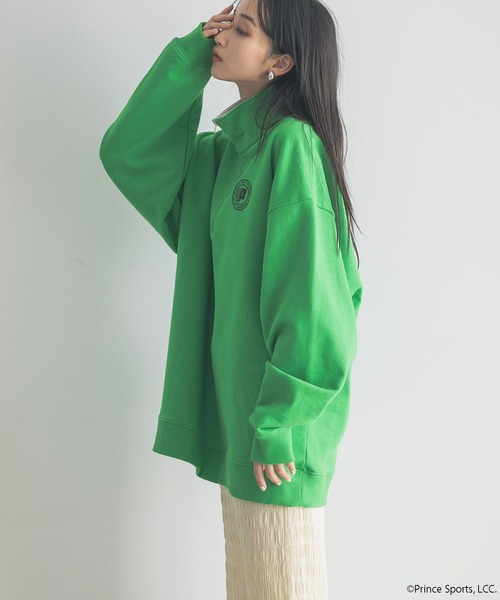 LOWRYS FARM（ローリーズファーム）の「princeハーフＺＩＰプルオーバー　 290743（スウェット・メンズ・グレー/グリーン/オフホワイト・FREE）」の12枚目の写真