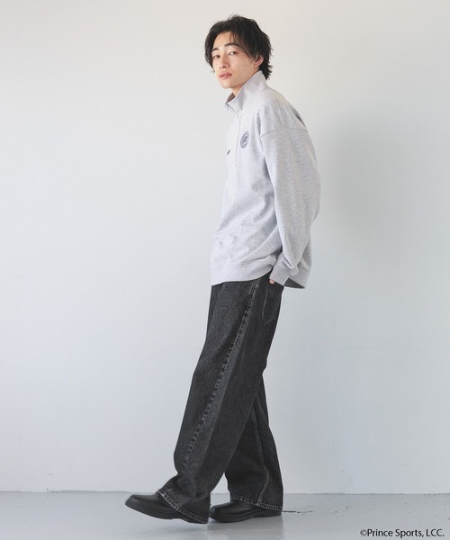 LOWRYS FARM（ローリーズファーム）の「princeハーフＺＩＰプルオーバー　 290743（スウェット・メンズ・グレー/グリーン/オフホワイト・FREE）」の20枚目の写真