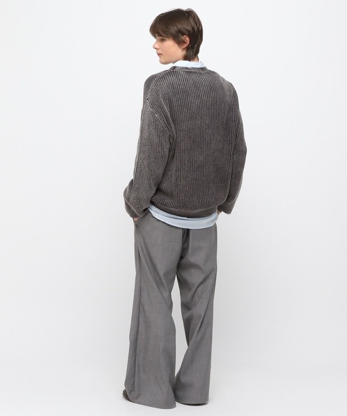 3.3 Field Trip （3.3フィールドトリップ）の「3.3 Field Trip／ピグメントニットカーディガン（ニット/セーター・メンズ・ブラック/ネイビー・FREE）」の3枚目の写真